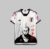 Camisa Seleção Japão Edição Especial Zoro One Piece Branca Masculina Adidas
