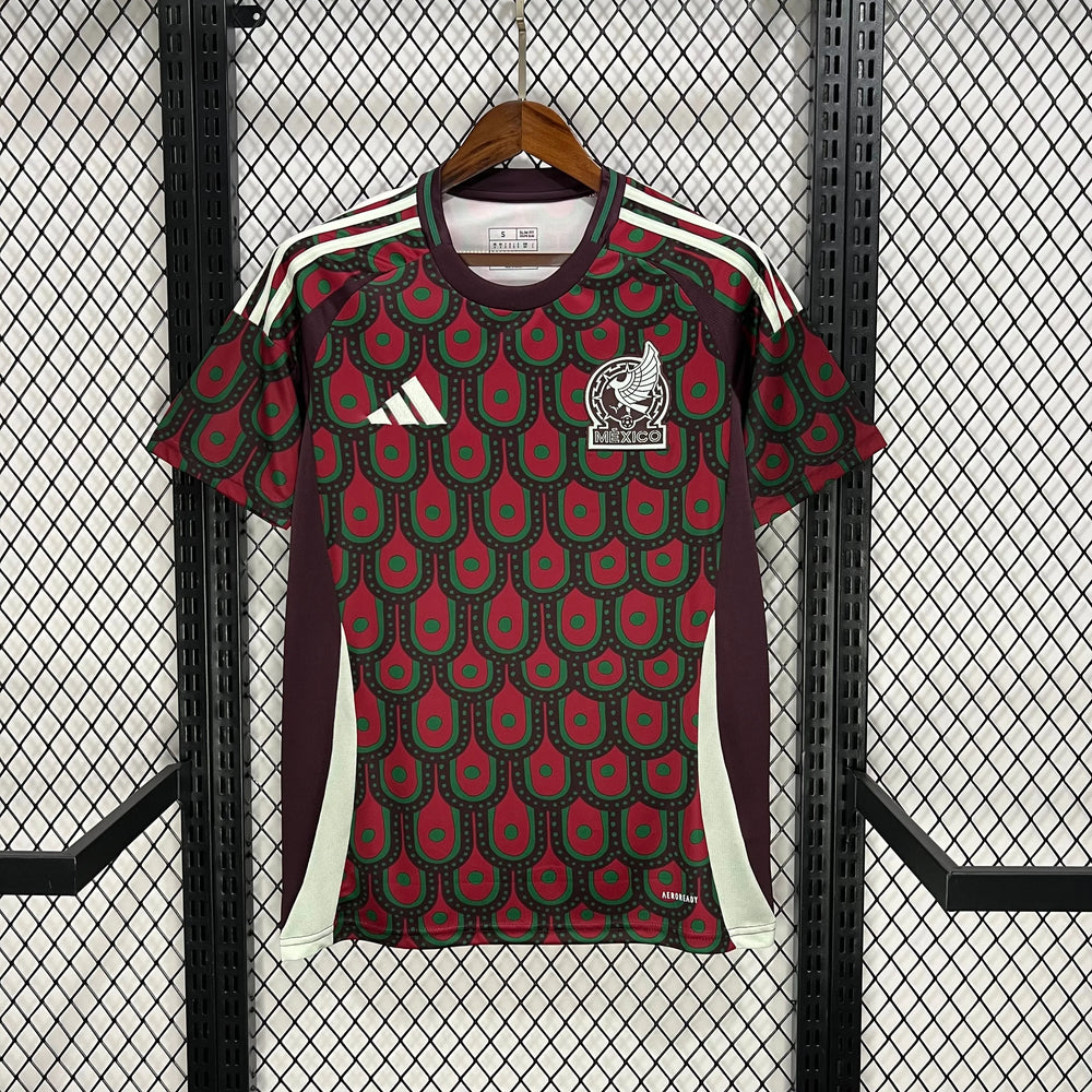 Camisa Seleção México I 24/25 Vinho Masculina Adidas