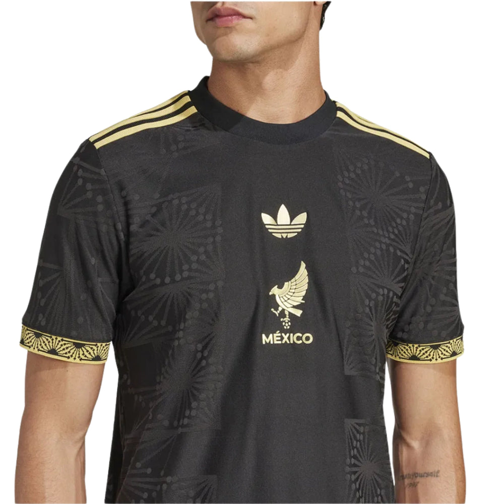 Camisa Seleção México I 25/26 México de Oro Preta Masculina - Jogador Adidas