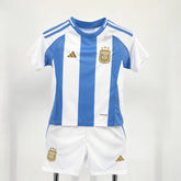 Conjunto Infantil Argentina I 24/25 Azul e Branca Adidas