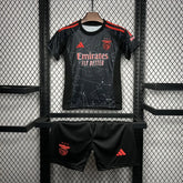 Conjunto Infantil Benfica II 24/25 Preto Adidas