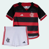 Conjunto Infantil Flamengo I 24/25 Vermelho/Preto Adidas