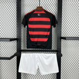 Conjunto Infantil Flamengo I 25/26 Vermelho/Preto Adidas