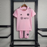 Conjunto Infantil Inter Miami I 22/23 Rosa Adidas