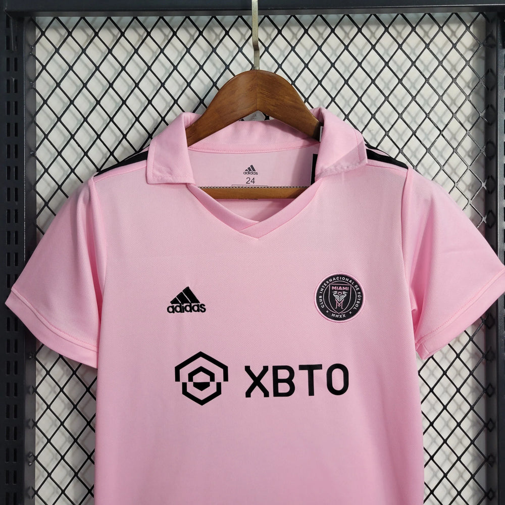 Conjunto Infantil Inter Miami I 22/23 Rosa Adidas