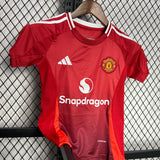Conjunto Infantil Manchester United I 24/25 Vermelho Adidas