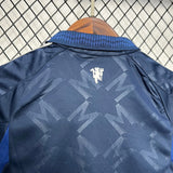 Conjunto Infantil Manchester United II 24/25 Azul Adidas