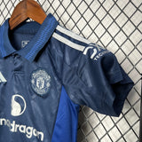 Conjunto Infantil Manchester United II 24/25 Azul Adidas