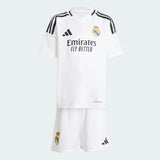 Conjunto Infantil Real Madrid I 24/25 Branco Adidas
