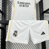 Conjunto Infantil Real Madrid I 25/26 Branco Adidas