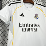 Conjunto Infantil Real Madrid I 25/26 Branco Adidas