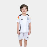 Conjunto Infantil Seleção Alemanha I 24/25 Branco Adidas