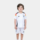 Conjunto Infantil Seleção Alemanha I 24/25 Branco Adidas