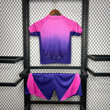 Conjunto Infantil Seleção Alemanha II 24/25 Roxa Adidas