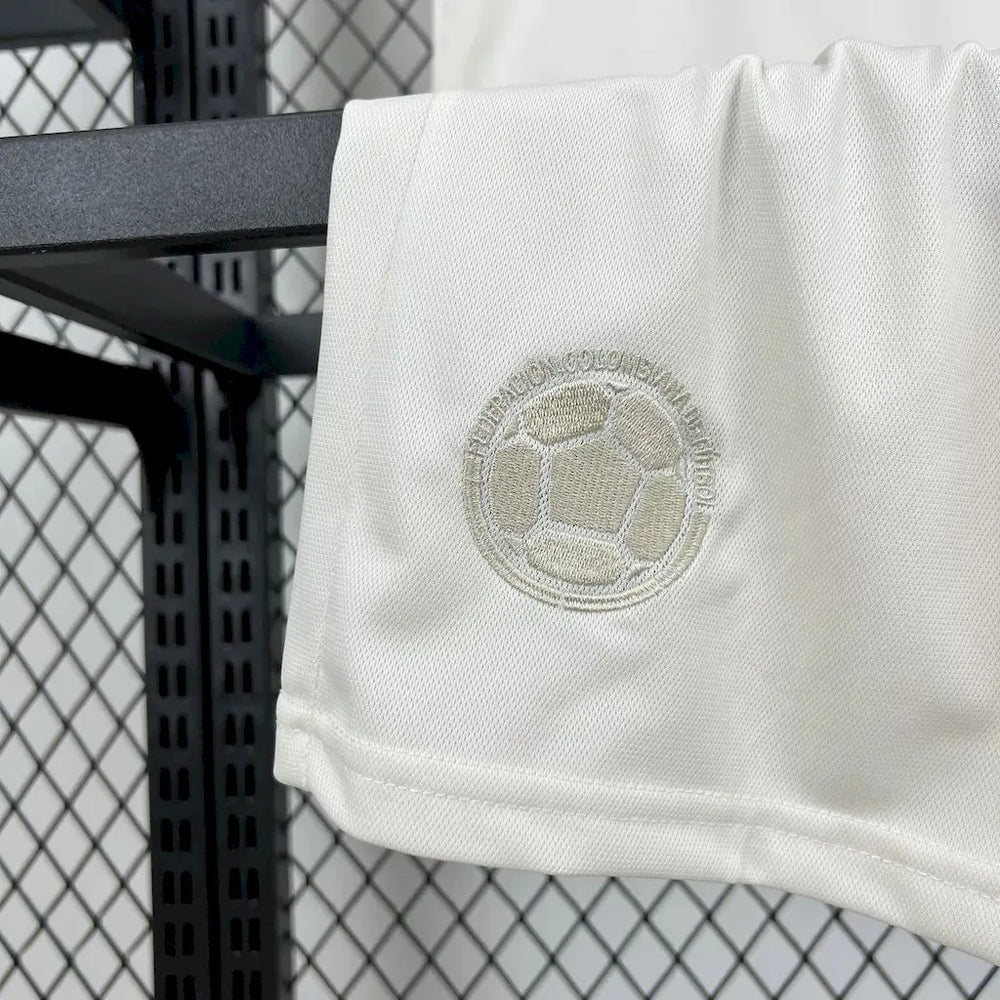 Conjunto Infantil Seleção Colômbia 100 Anos Branco Adidas