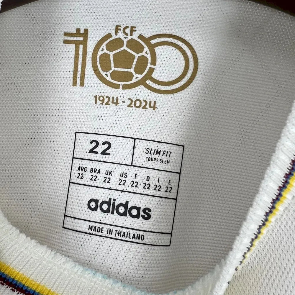 Conjunto Infantil Seleção Colômbia 100 Anos Branco Adidas