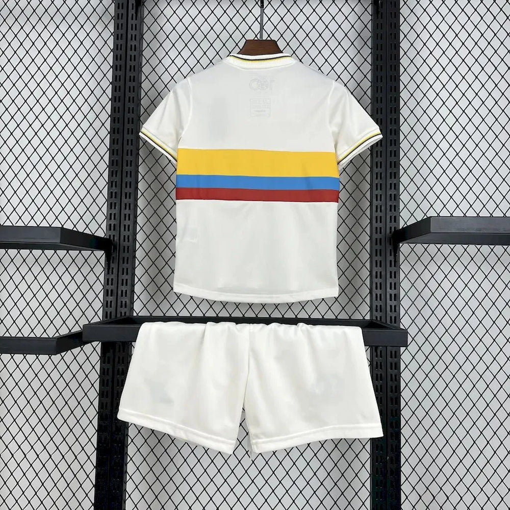 Conjunto Infantil Seleção Colômbia 100 Anos Branco Adidas