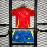 Conjunto Infantil Seleção Espanha I 24/25 Vermelho Adidas