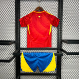Conjunto Infantil Seleção Espanha I 24/25 Vermelho Adidas