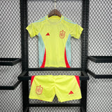 Conjunto Infantil Seleção Espanha II 24/25 Amarelo Adidas