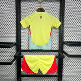 Conjunto Infantil Seleção Espanha II 24/25 Amarelo Adidas