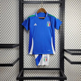 Conjunto Infantil Seleção Itália I 24/25 Azul Adidas