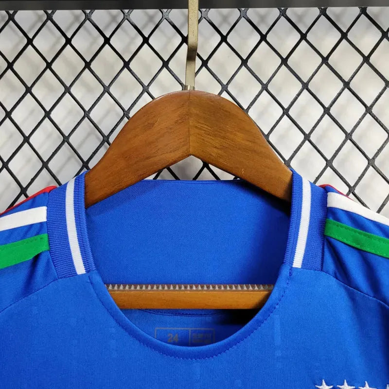 Conjunto Infantil Seleção Itália I 24/25 Azul Adidas