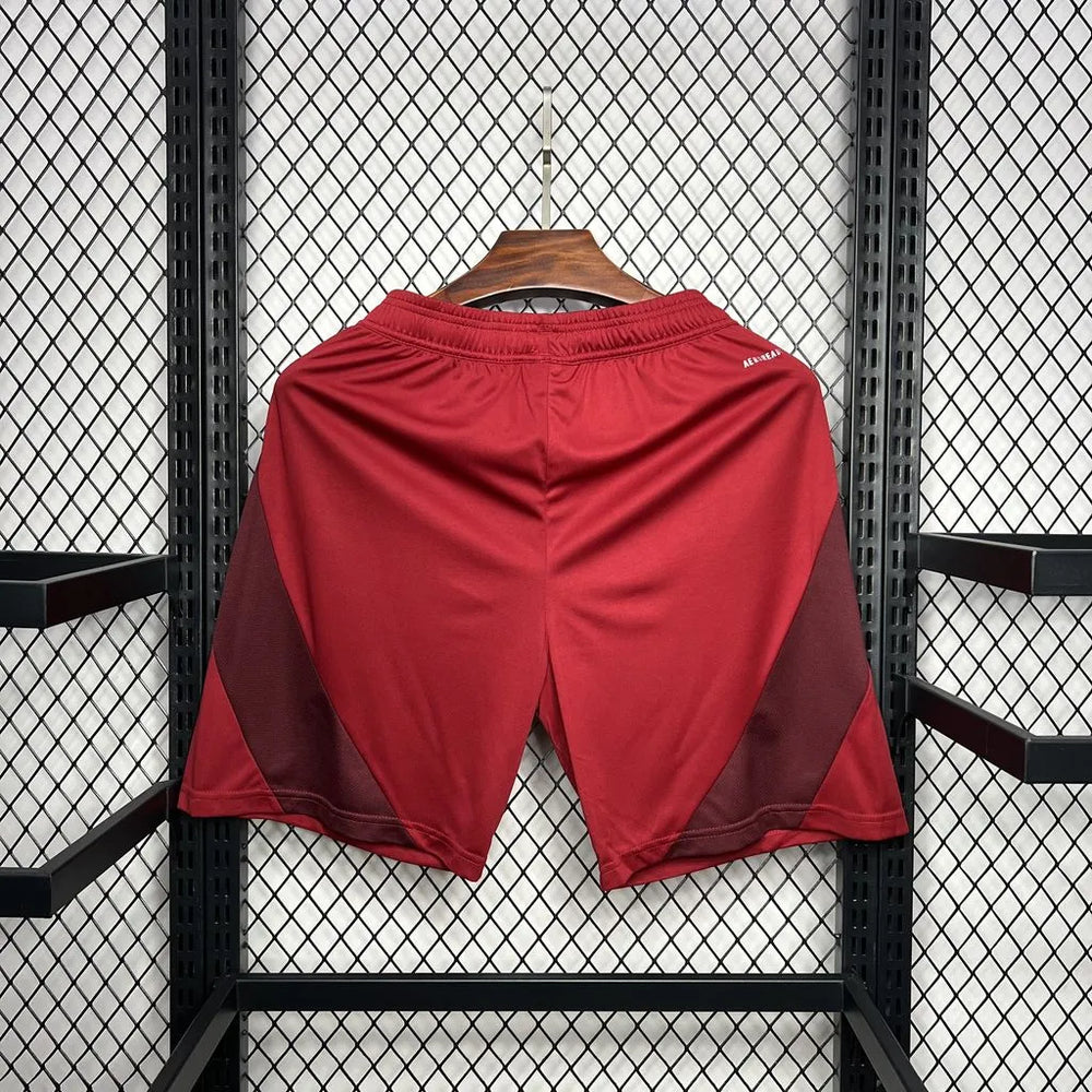 Short AS Roma I 24/25 Vermelho Masculino Adidas