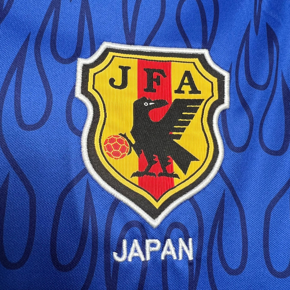 Camisa Seleção Japão I 1998 Retrô Azul Masculina Asics