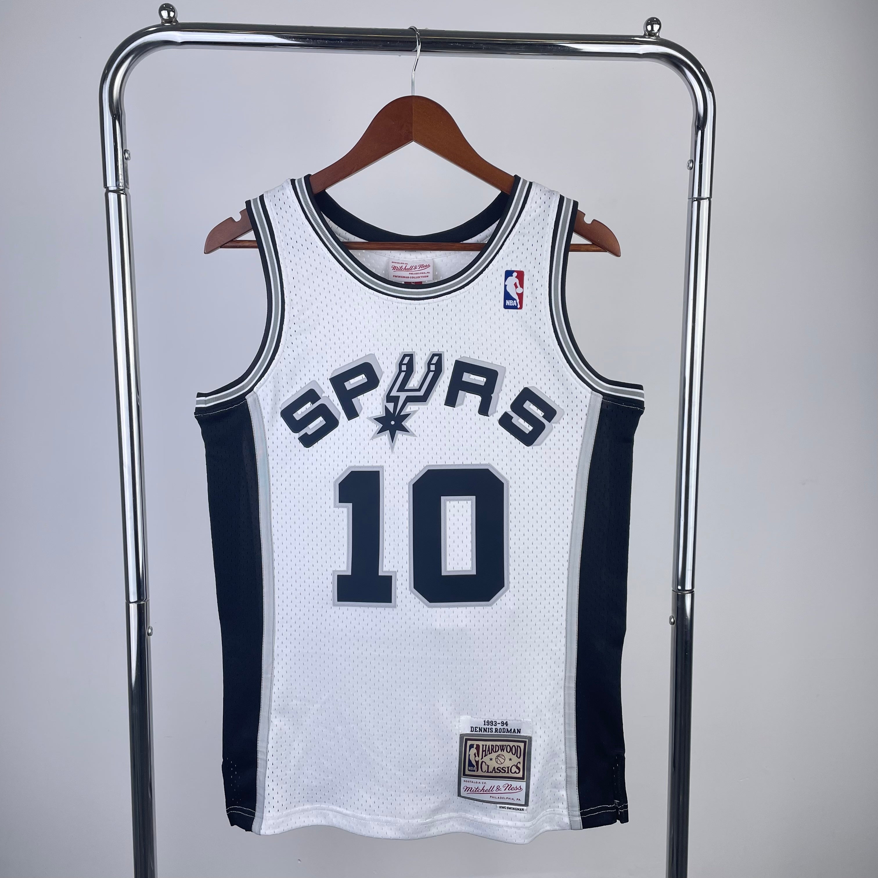 a*i様 Champion NBA Spurs Rodman 10 ユニフォーム Regata San Antonio Spurs #10 Dennis Rodman Retrô 1993/1994 Branca