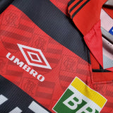 Camisa Flamengo I 1995 Retrô Vermelha e Preta Masculina Umbro