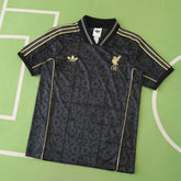 Camisa Liverpool Lifestyle 25/26 Preta e Dourada Adidas