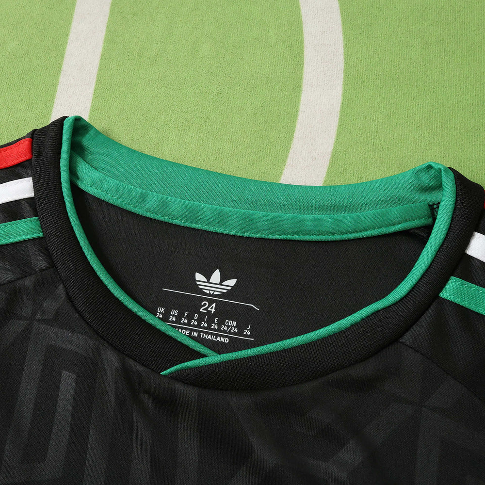 Conjunto Infantil Seleção México III Copa do Mundo 2026 Preta Adidas