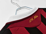 Camisa AC Milan I 2009/2010 Retrô Manga Longa Vermelha/Preta
