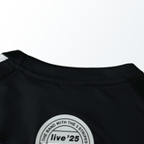 Camisa Adidas x Oasis Tour 3-Stripes Preta - Algodão