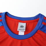 Camisa Adidas x Oasis Tour 3-Stripes Vermelha - Algodão