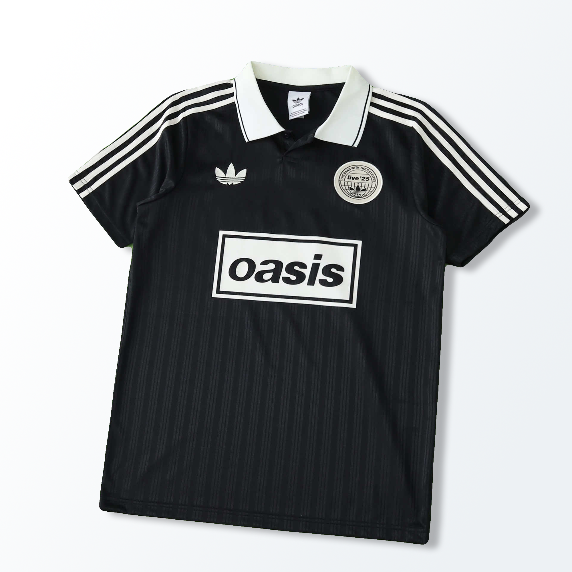 トップス ADIDAS OASIS FOOTBALL SHIRT KT3436 Camisa Adidas x Oasis Tour 2025 Preta – DS Sports - Artigos Esportivos