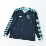 Camisa Seleção Alemanha II Copa do Mundo 2026 Manga Longa Azul