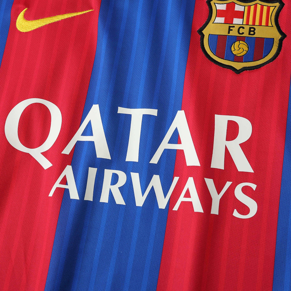 Camisa Barcelona I 2016/2017 Retrô Vermelha/Azul Masculina Nike