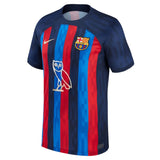 Camisa Barcelona Edição Especial Drake Vermelha e Azul Nike