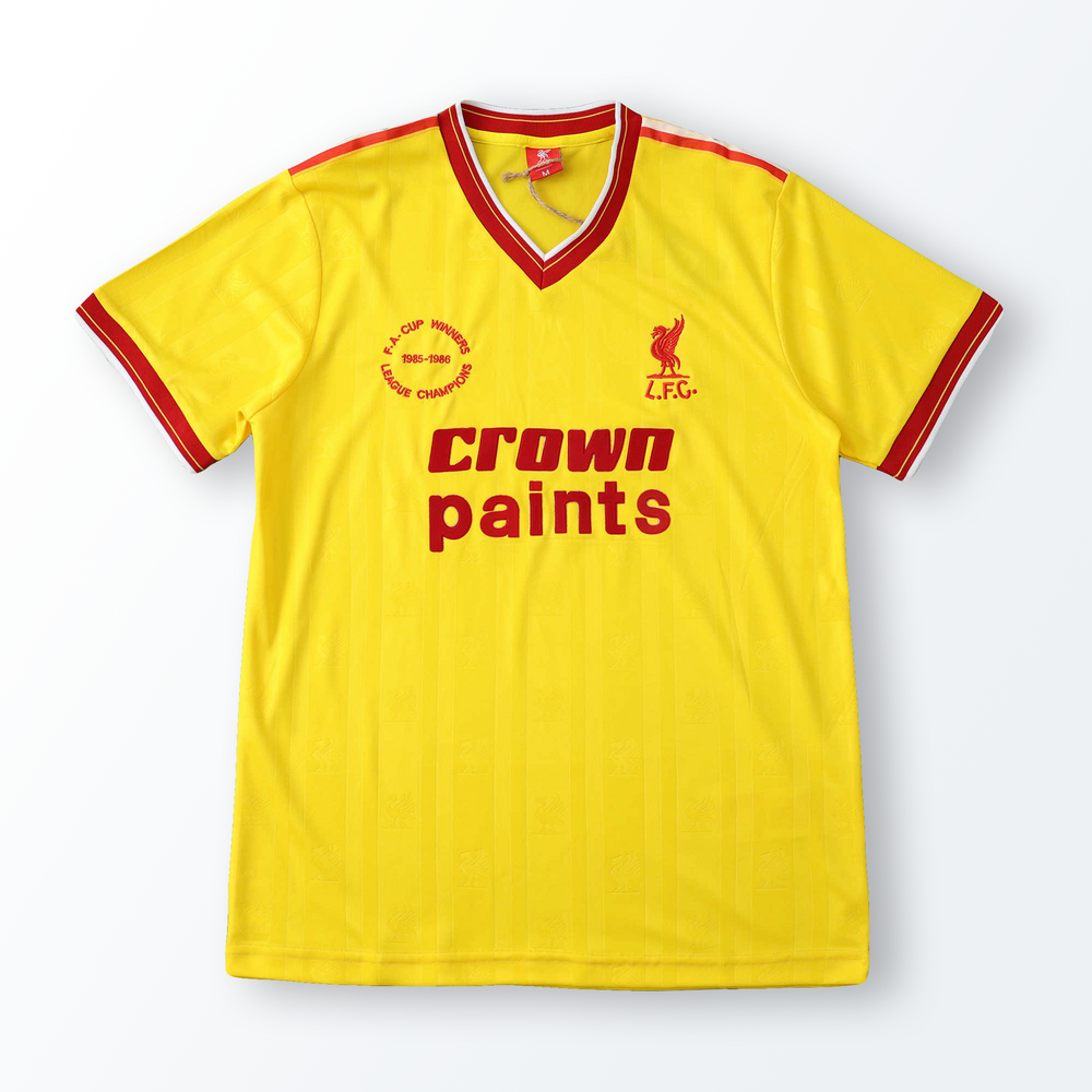 Camisa Liverpool Retrô III Campeões da Inglaterra 1985/86 Amarela Masculina Adidas