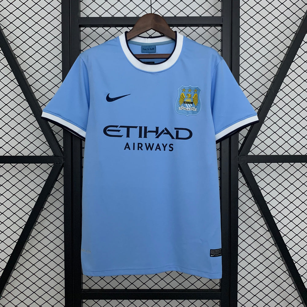 Camisa Manchester City 13/14 Retrô Azul Nike