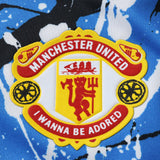 Camisa Manchester United Edição Especial Stone Roses Manga Longa 25/26 Azul