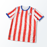 Camisa Seleção Paraguai I Copa do Mundo 2026 Vermelha/Branca Masculina
