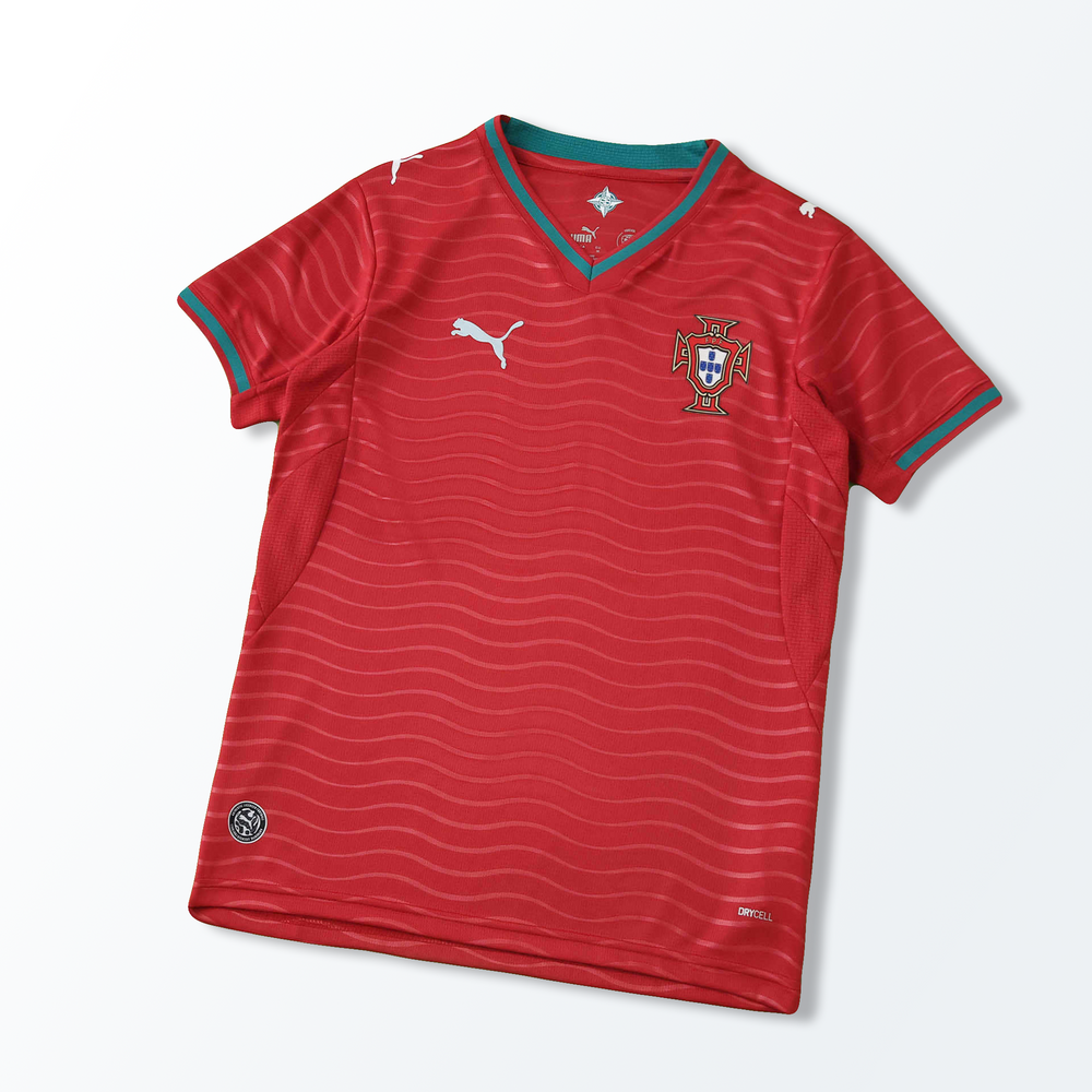 Camisa Seleção Portugal I Copa do Mundo 2026 Vermelha Feminina Puma