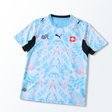 Camisa Seleção Suiça Goleiro Copa do Mundo 2026 Azul Masculina