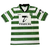 Camisa Sporting Clube de Portugal I 1999/2000 Retrô Branca/Verde Reebok