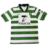 Camisa Sporting Clube de Portugal I 1999/2000 Retrô Branca/Verde Reebok