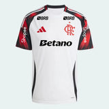 Camisa Flamengo II 25/26 com Patrocínios Branca Masculina