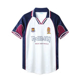 Camisa West Ham x Iron Maiden Retrô 1999 Branca